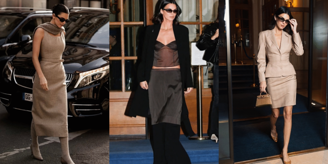 კენდალ ჯენერის ქუჩის სტილი პარიზის მოდის კვირეულზე